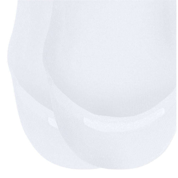 Esprit White Solid Low 2 Pack No Show Socks