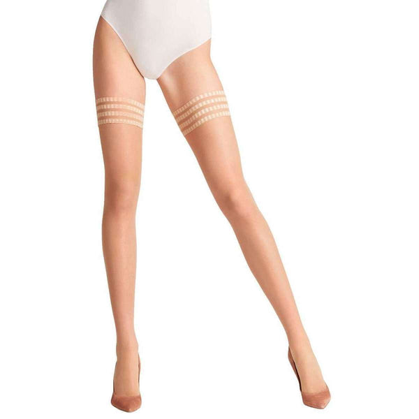 Falke Tan Pure Matt 20 Denier Stay Up Stockings