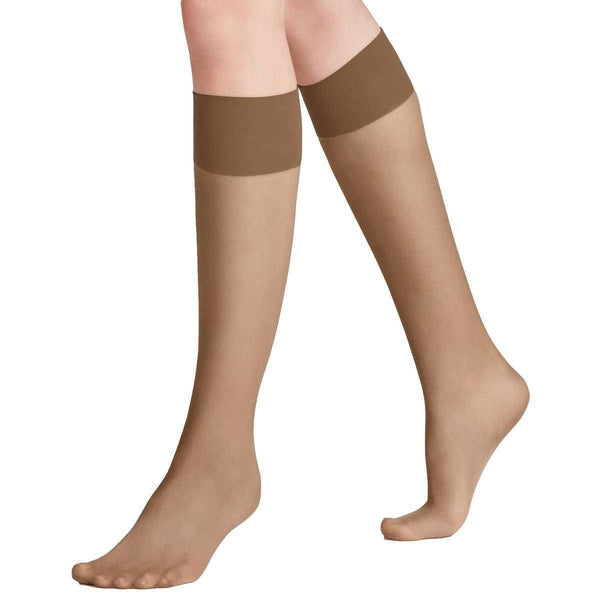 Falke Beige Pure Matt 20 Denier Knee High Stockings