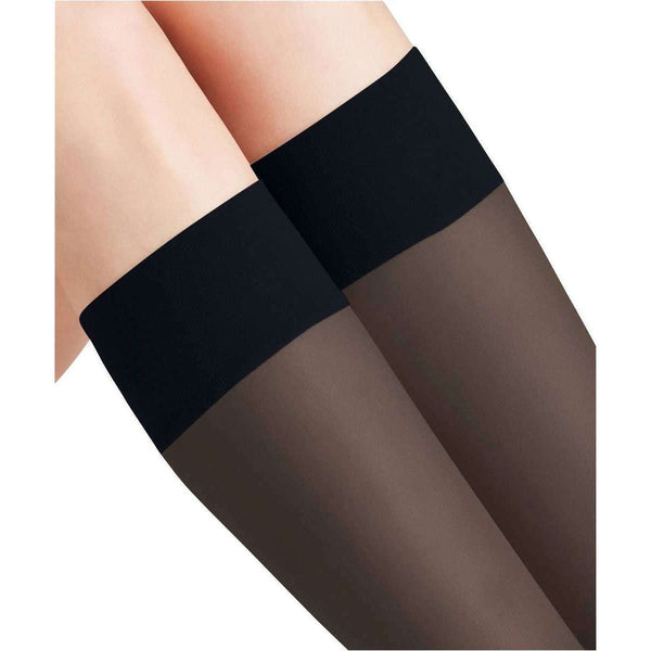 Falke Navy Pure Matt 20 Denier Knee High Stockings