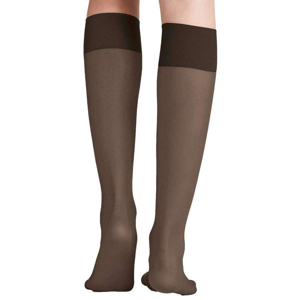 Falke Brown Pure Matt 20 Denier Knee High Stockings