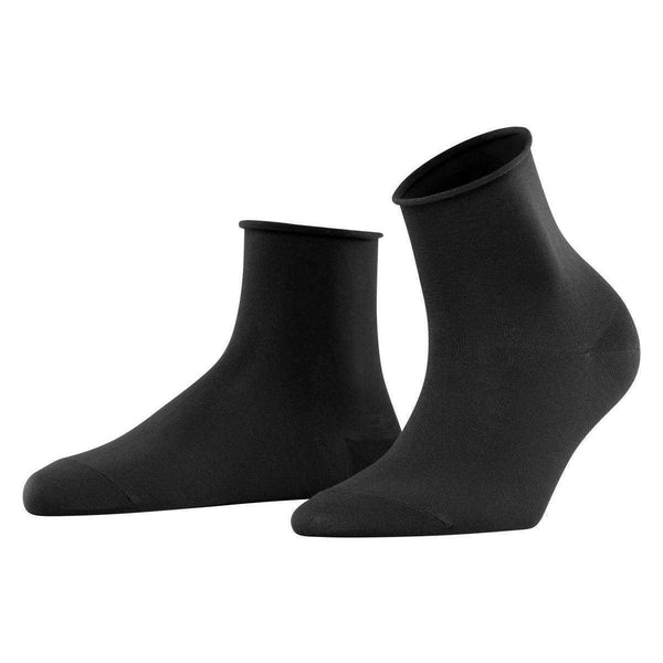 Falke Black Cotton Touch Short Socks