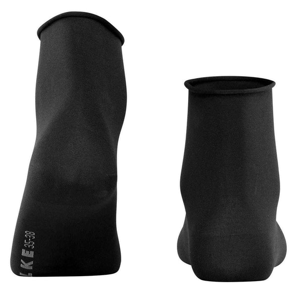 Falke Black Cotton Touch Short Socks
