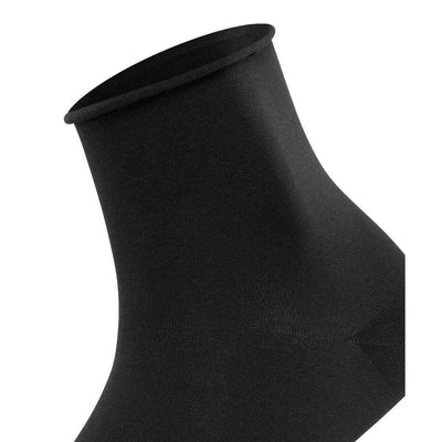 Falke Black Cotton Touch Short Socks