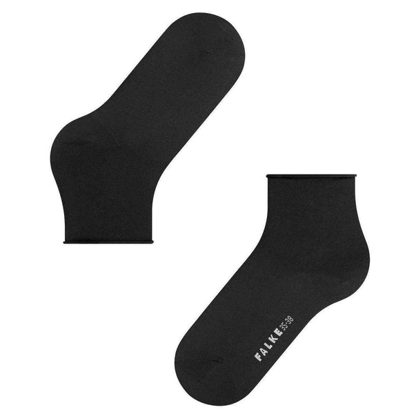 Falke Black Cotton Touch Short Socks
