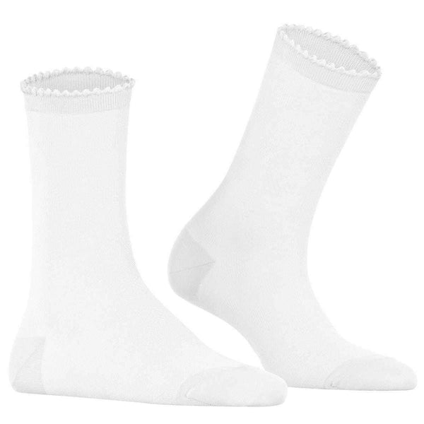 Falke White Bold Dot Socks
