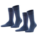 Falke Navy Happy 2 Pack Socks
