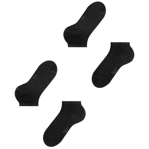 Falke Black Happy 2 Pack Sneaker Socks