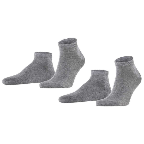 Falke Grey Happy 2 Pack Sneaker Socks
