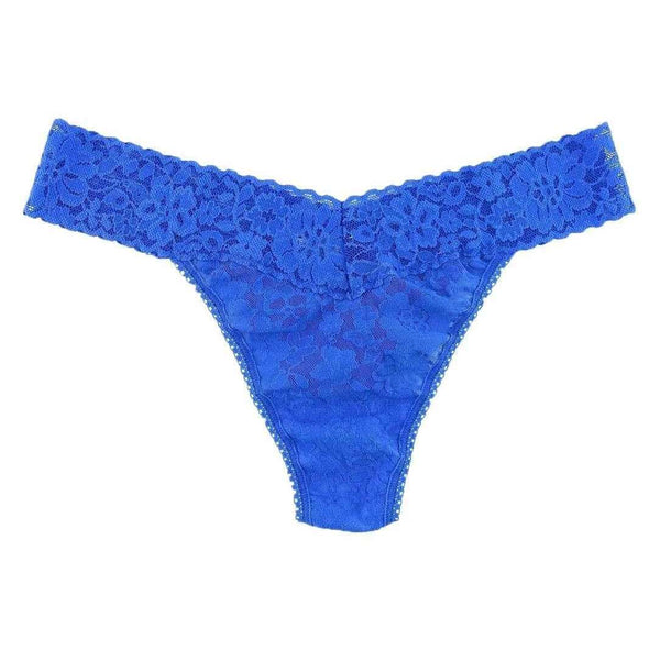 Hanky Panky Blue Daily Lace Original Rise Thong