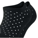Esprit Black Fine Dot 2 Pack Sneaker Socks