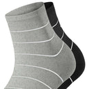 Esprit Grey Fine Line 2 Pack Short Socks