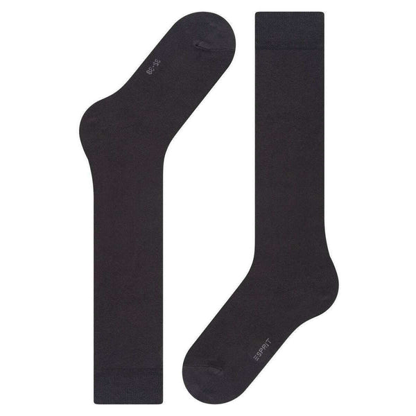 Esprit Black Basic Pure Knee High Socks