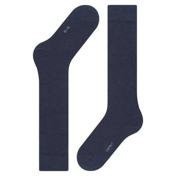Esprit Navy Basic Pure Knee High Socks
