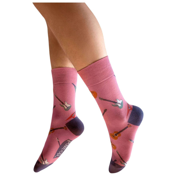Powder Pink Guitar Socks