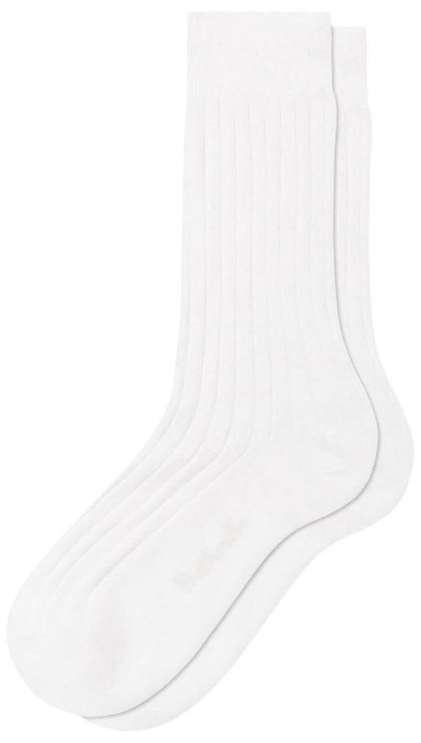 Pantherella White Jasmine Cotton Lisle Socks