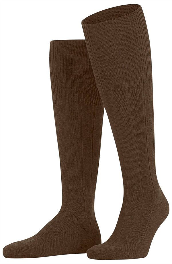 Falke Brown Lhasa Rib Knee High Socks