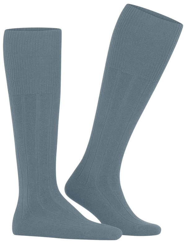 Falke Blue Lhasa Rib Knee High Socks