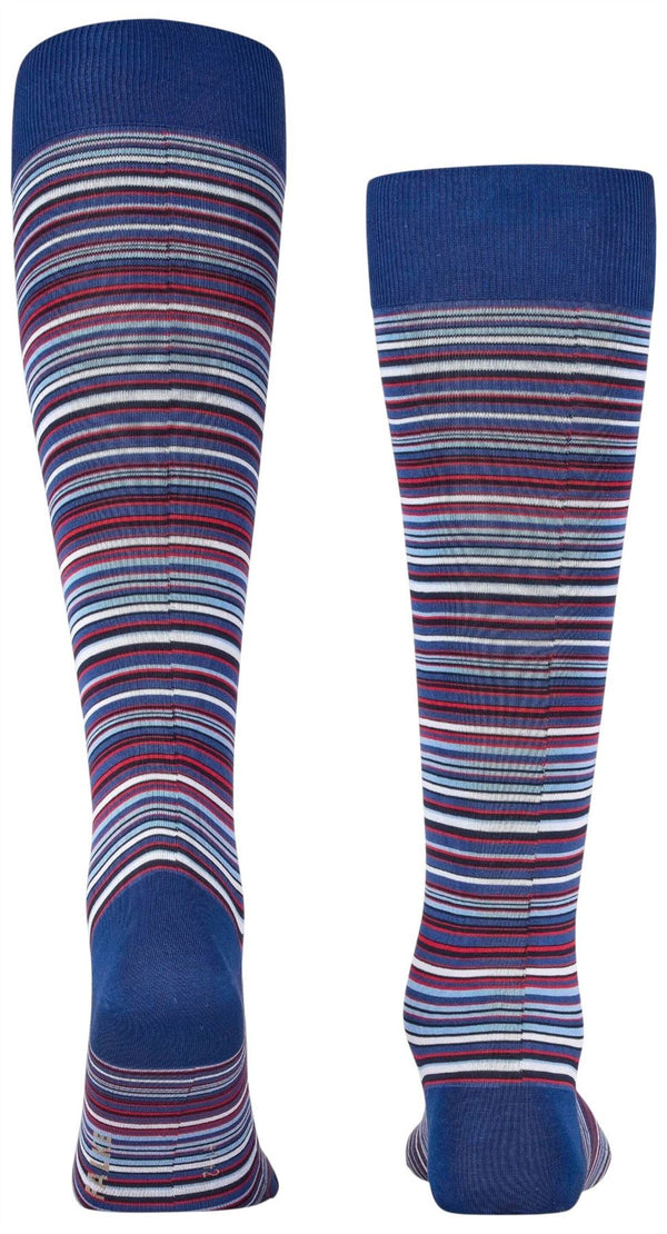 Falke Blue Microblock Knee High Socks