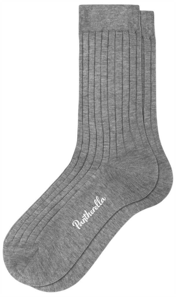 Pantherella Grey Jasmine Cotton Lisle Socks