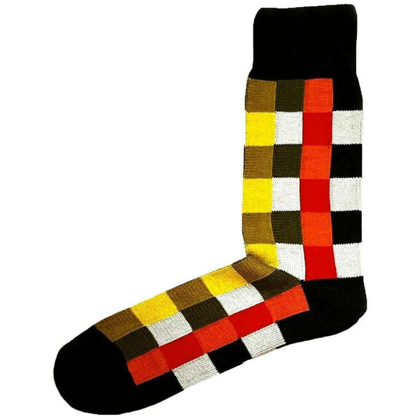 bassin-and-brown-black-checked-socks-35059751