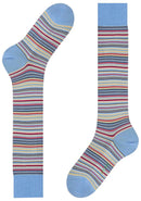 Falke Blue Microblock Knee High Socks