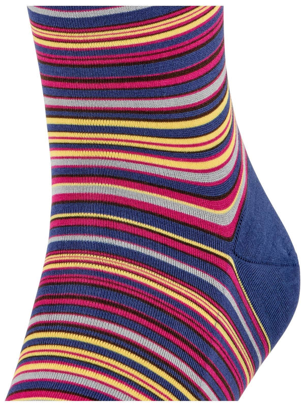 Falke Blue Microblock Knee High Socks