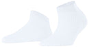 Falke White Shiny Rib Sneaker Socks