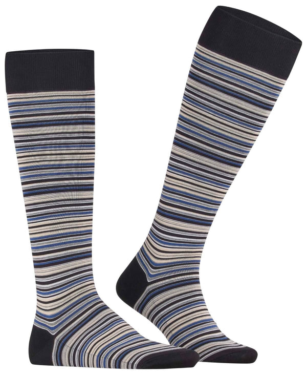 Falke Black Microblock Knee High Socks