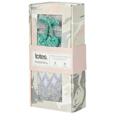 totes-toasties-green-fair-isle-chenille-slipper-socks-34518079