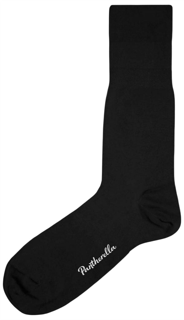 Pantherella Black Hallaton Perfect Fit Cotton Socks