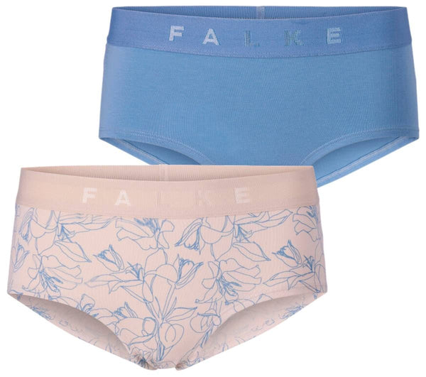 Falke Blue Daily Comfort Print 2-Pack Hipster Brief