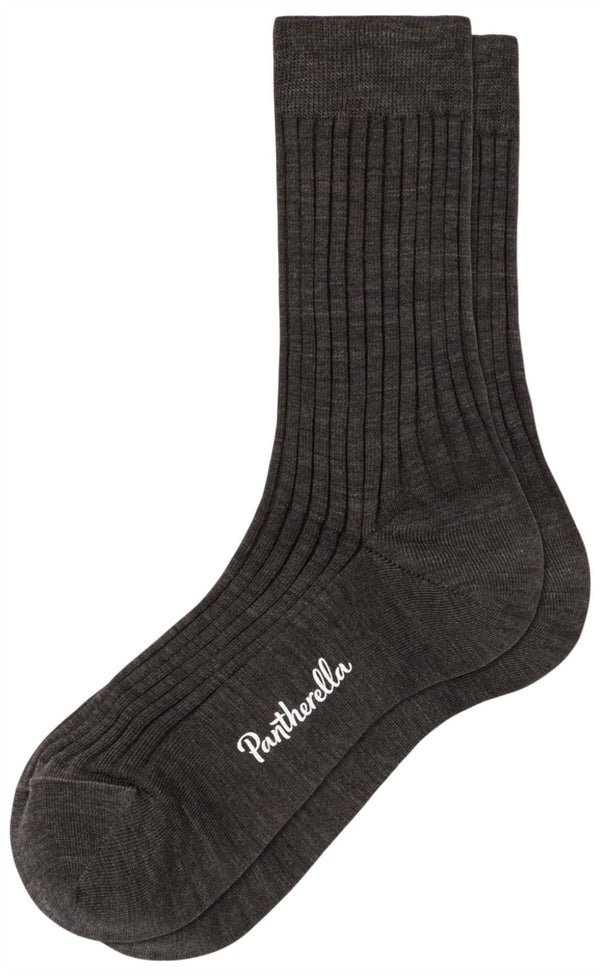 Pantherella Brown Rose Merino Wool Socks