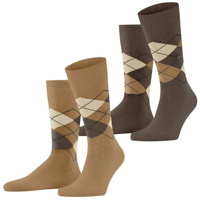 burlington-beige-everyday-argyle-2-pack-socks-34597164