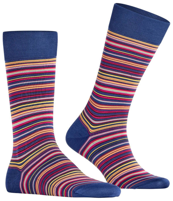 Falke Blue Microblock Socks