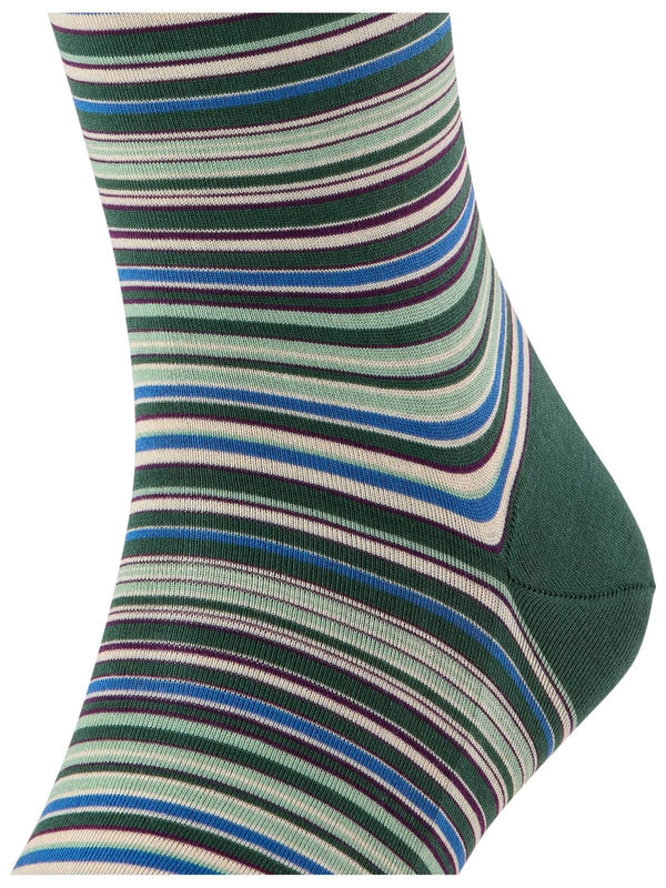 Falke Green Microblock Knee High Socks