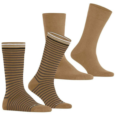 burlington-beige-everyday-stripe-2-pack-socks-34597120