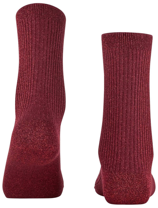 Falke Brown Shiny Rib Socks