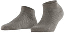 Falke Grey Shiny Rib Sneaker Socks
