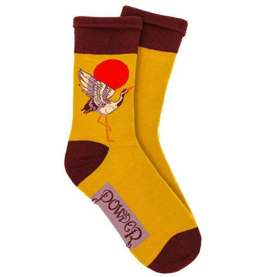 powder-yellow-crane-at-sunrise-socks-34433791