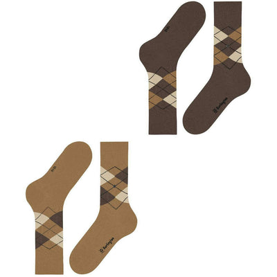 burlington-beige-everyday-argyle-2-pack-socks-34597167