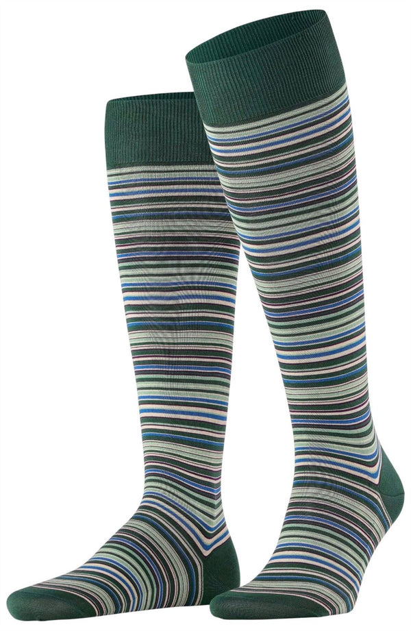 Falke Green Microblock Knee High Socks