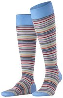 Falke Blue Microblock Knee High Socks