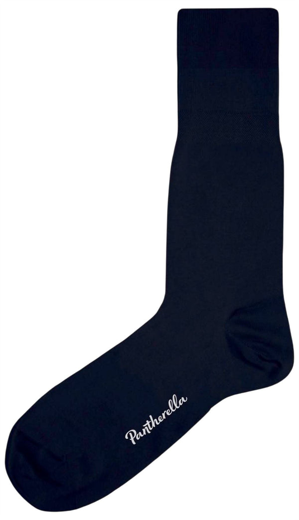 Pantherella Navy Hallaton Perfect Fit Cotton Socks