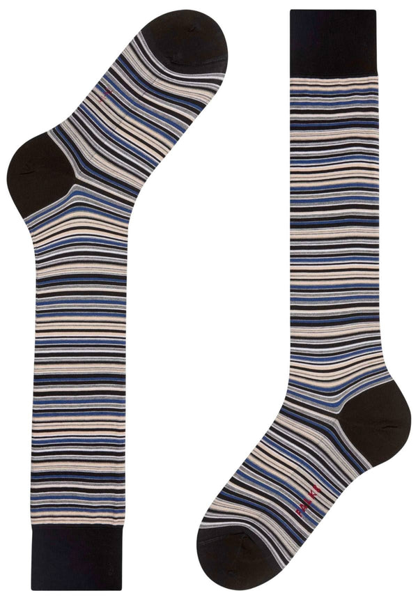 Falke Black Microblock Knee High Socks