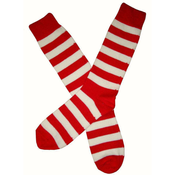 Bassin and Brown Red Striped Midcalf Socks
