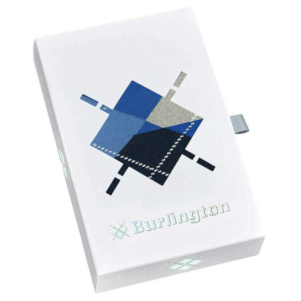 Burlington Blue Argyle Basic Gift Box Socks