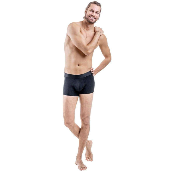 Comfyballs Black No Show Cotton Regular Boxer