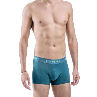 Comfyballs Green Cotton Regular Boxer