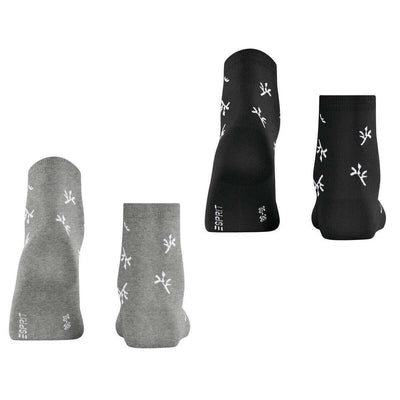 Esprit Grey Twig 2 Pack Socks